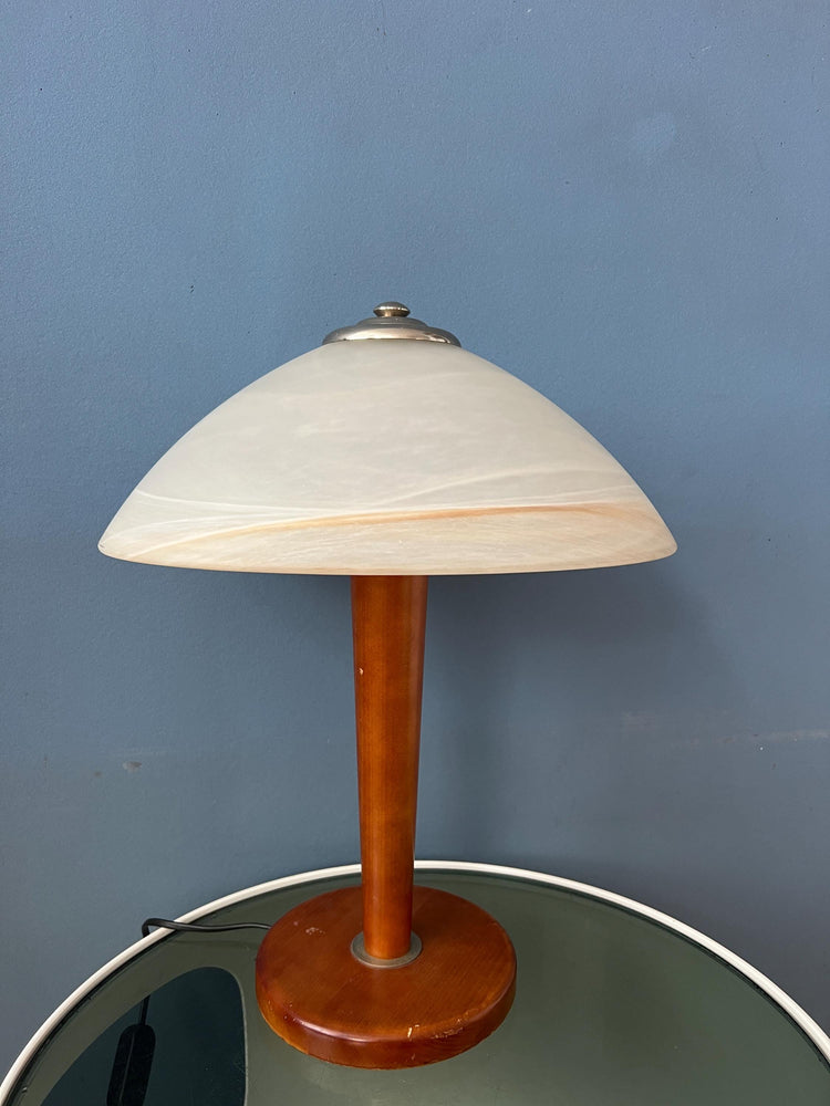 Post Modern Mushroom Table Lamp - Art Nouveau Glass Table Lamp