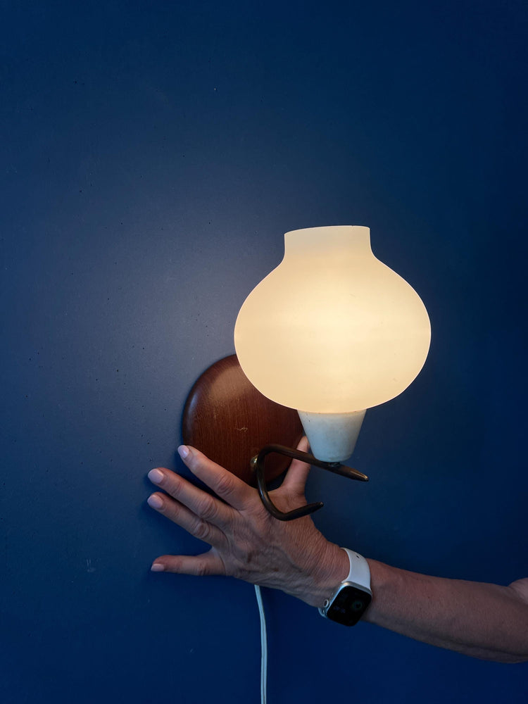 Vintage Mid Century Glass Bubble Wall Sconce