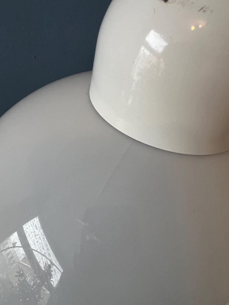 Vintage White Acrylic Glass Space Age Floor Lamp