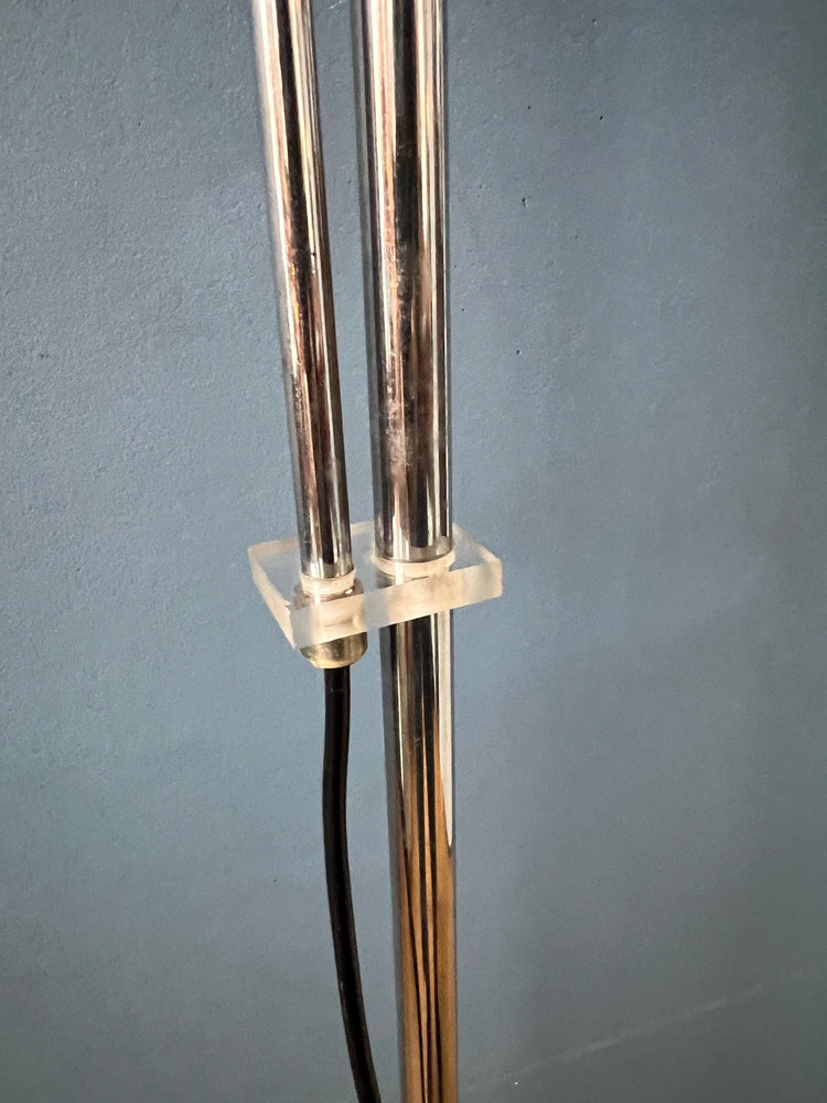 Vintage Mid Century GEPO Clear Glass 'Globe' Eyeball Space Age Floor Lamp