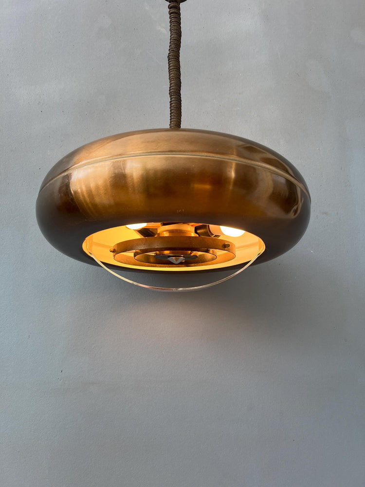 Vintage 'Copper' UFO Pendant Lamp