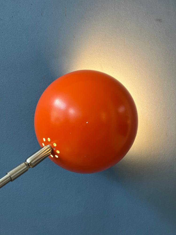 Orange Eyeball Desk Lamp - Red Space Age Table Lamp - GEPO Style Light