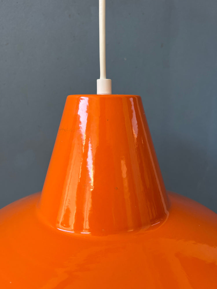 Mid Century Louis Poulsen Style Industrial Pendant Lamp