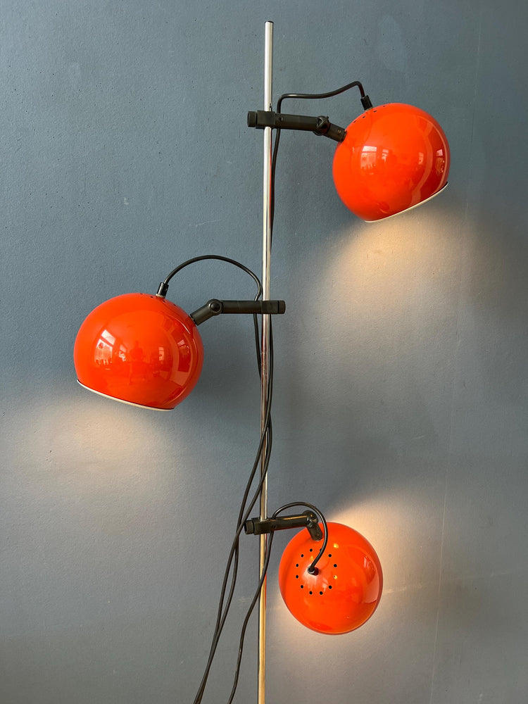 Orange - Red Space Age Eyeball Floor Lamp