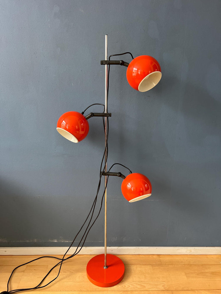 Orange - Red Space Age Eyeball Floor Lamp