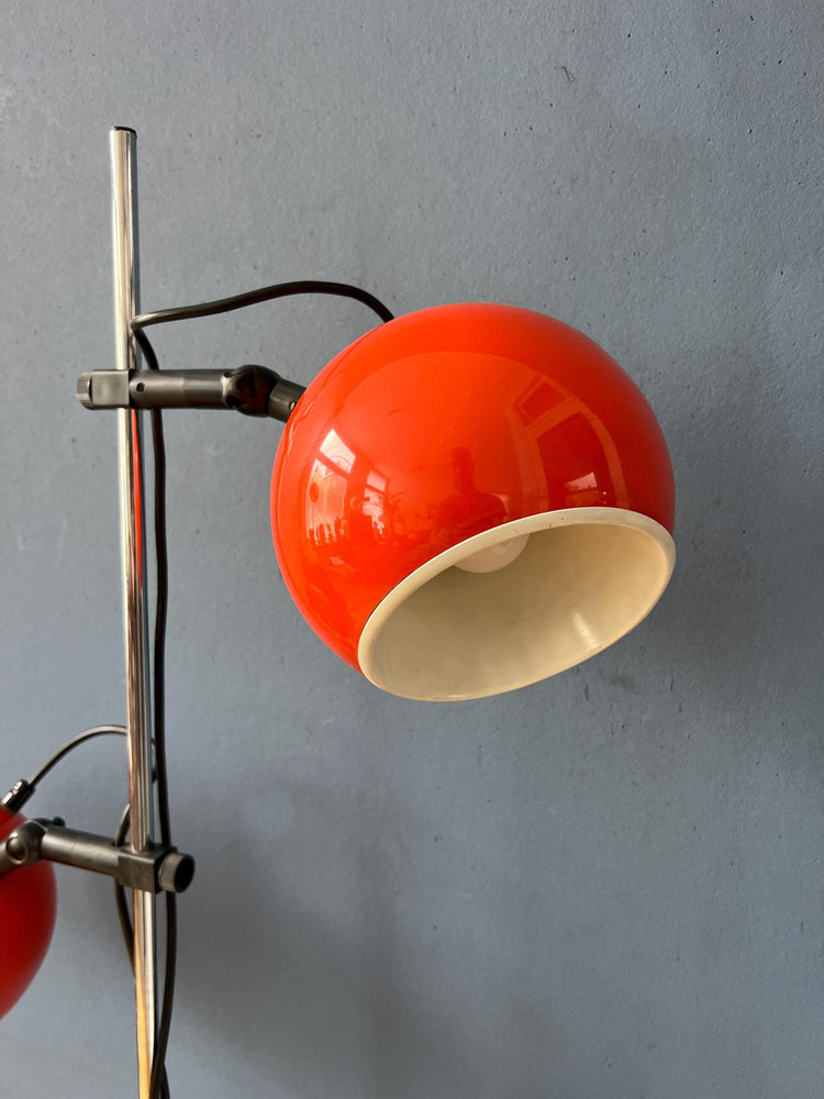 Orange - Red Space Age Eyeball Floor Lamp