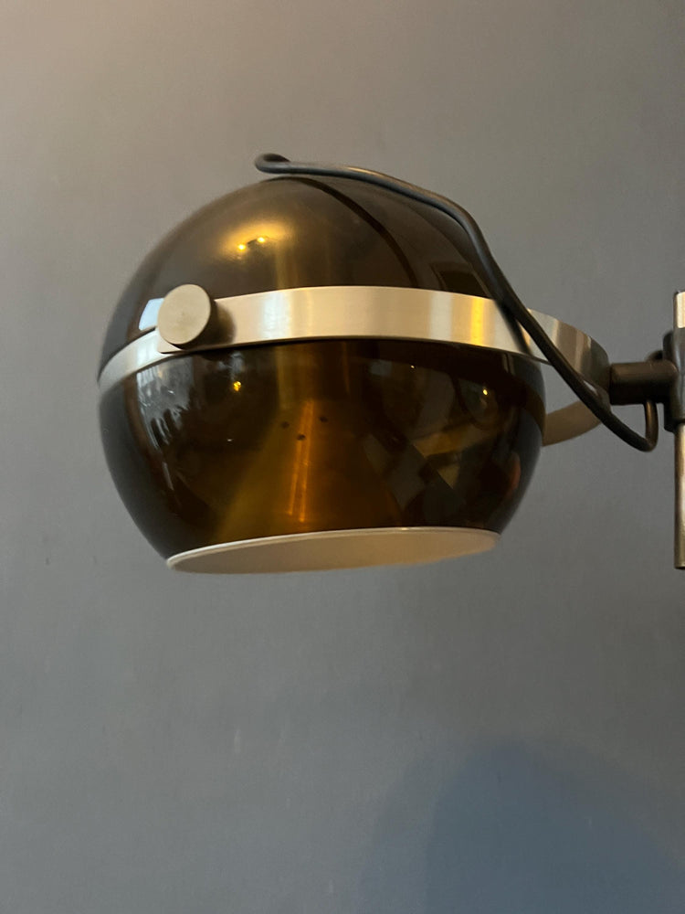 Vintage Mid Century Dijkstra Globe Space Age Wall Lamp