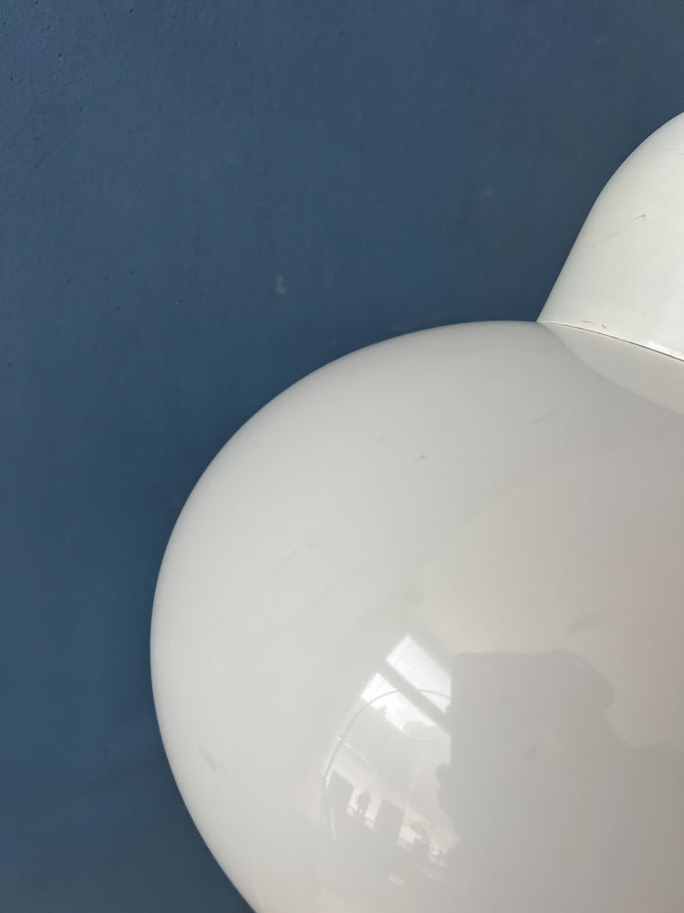 White Mid Century Space Age Mushroom Floor Lamp by Hala Zeist