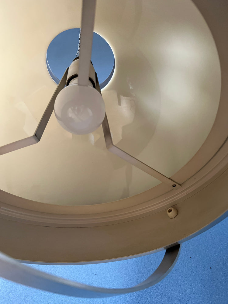 Mid Century Space Age Pendant Light - Lakro Pendant Lamp - 70s Rise and Fall Lamp