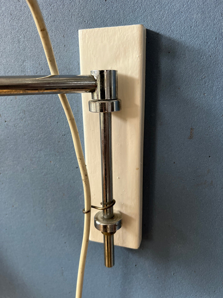 Beige Herda Diabolo Mid Century Swing Arm Wall Lamp