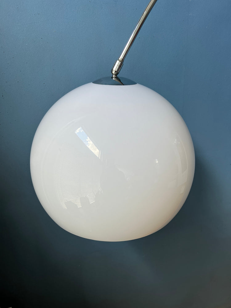 Large Italian Mid Century Space Age Arc Floor Lamp