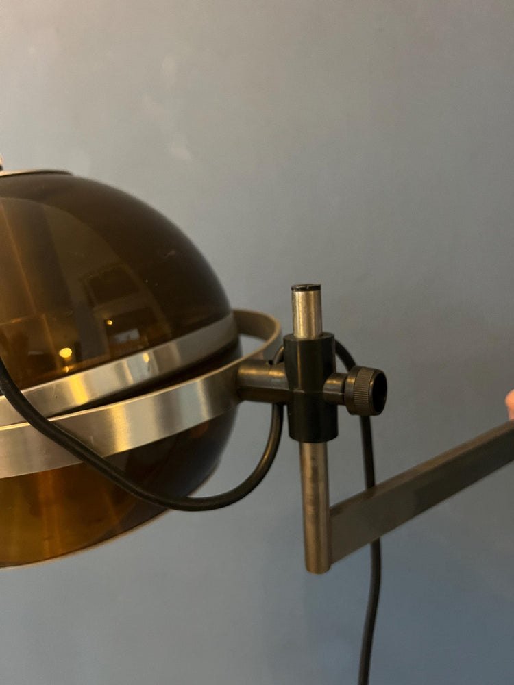 Vintage Mid Century Dijkstra Globe Space Age Wall Lamp