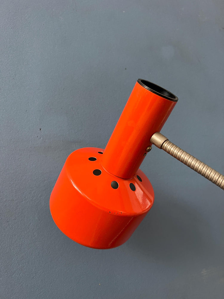 Orange Mid Century Hustadt Leuchten Desk Lamp