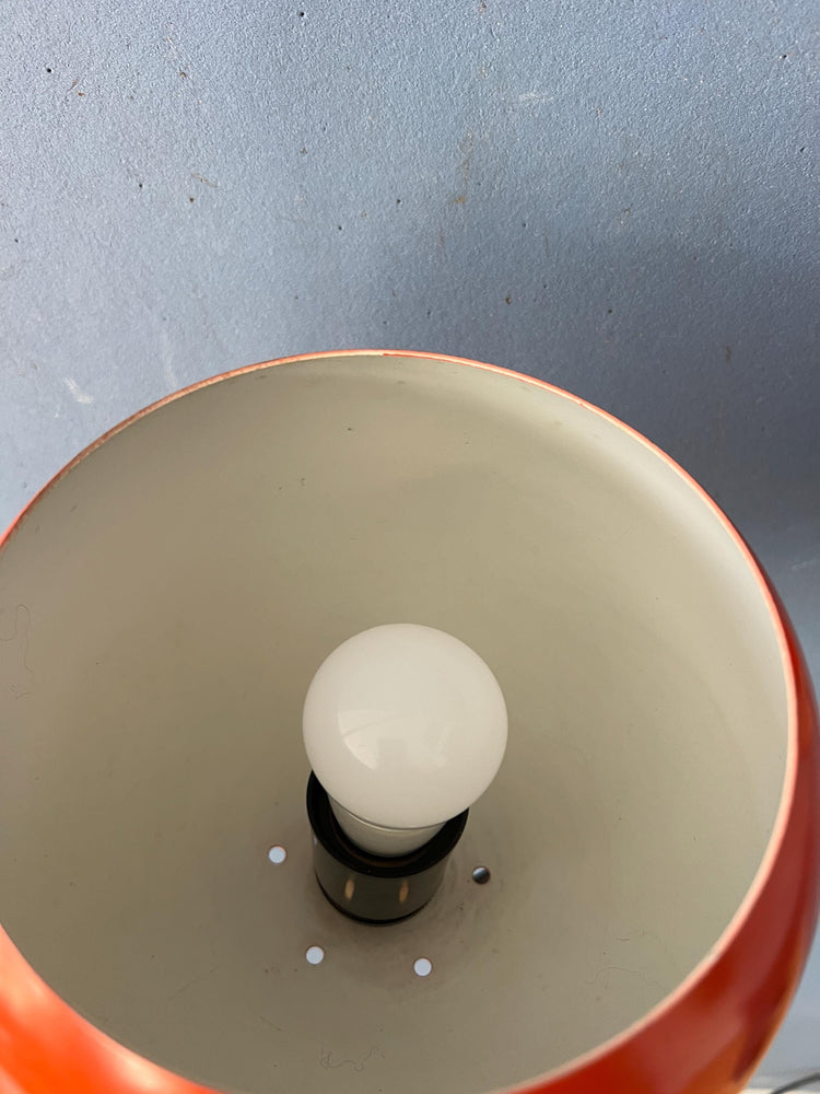 Vintage Orange GEPO Mid Century Arc Eyeball Wall Lamp