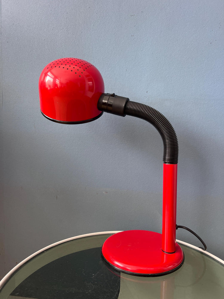 Mid Century Flexible Red Space Age Table Lamp
