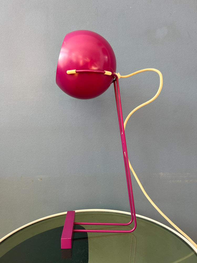 Playful Vintage Purple Pink Eyeball Desk Lamp