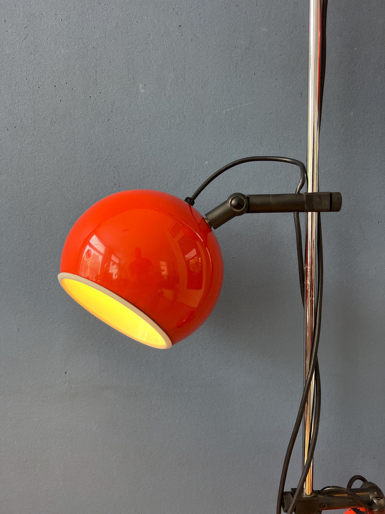 Orange - Red Space Age Eyeball Floor Lamp