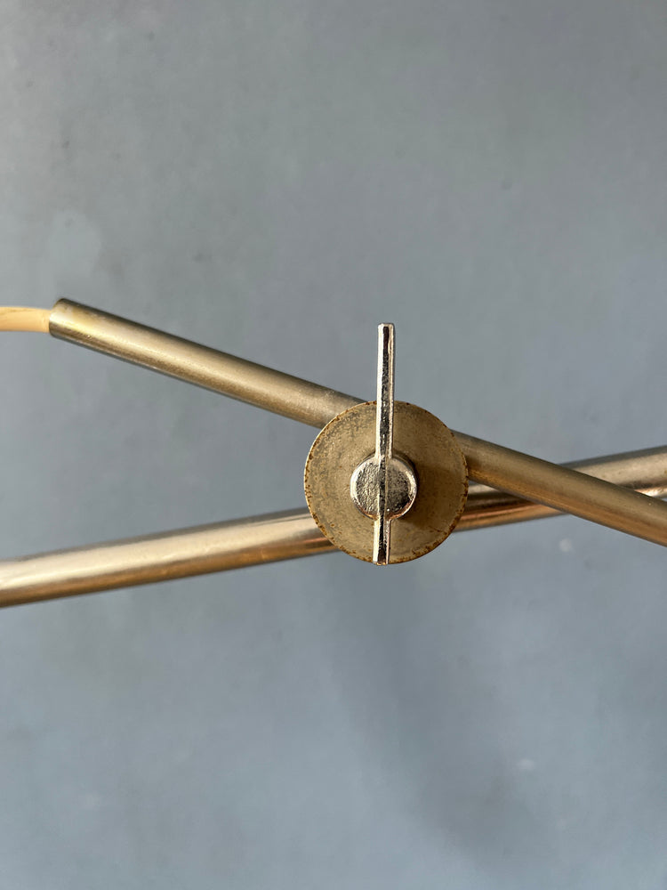 Beige Herda Diabolo Mid Century Swing Arm Wall Lamp