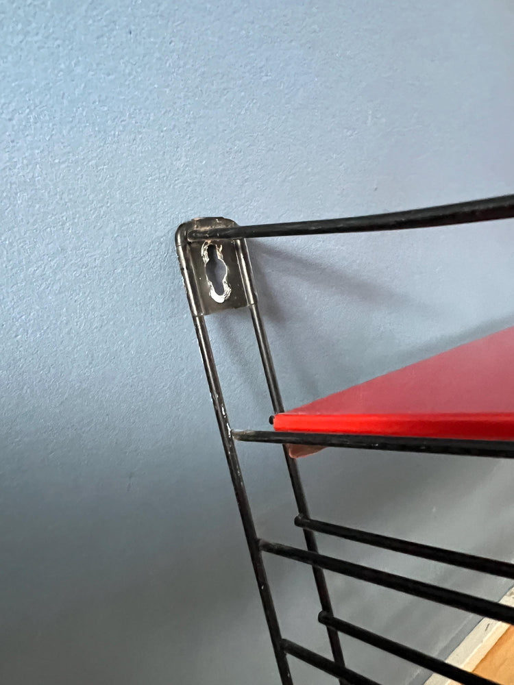 Mid Century Tomado Modular Wall Unit - System - Shelves in Red, Blue and Gray