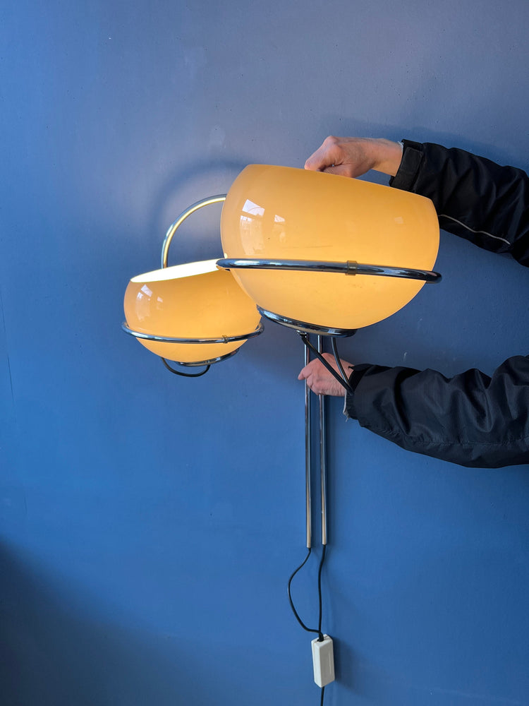 GEPO Space Age Double Arc Mushroom Wall Lamp