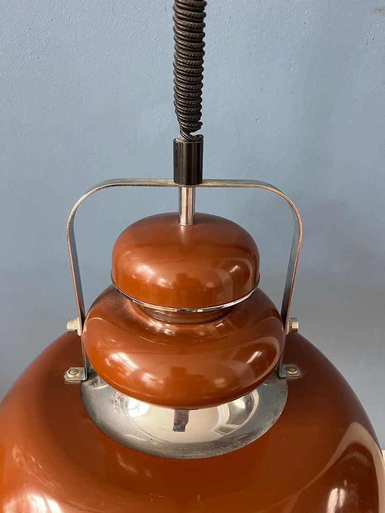 Anvia Mid Century Space Age Brown Pendant Lamp