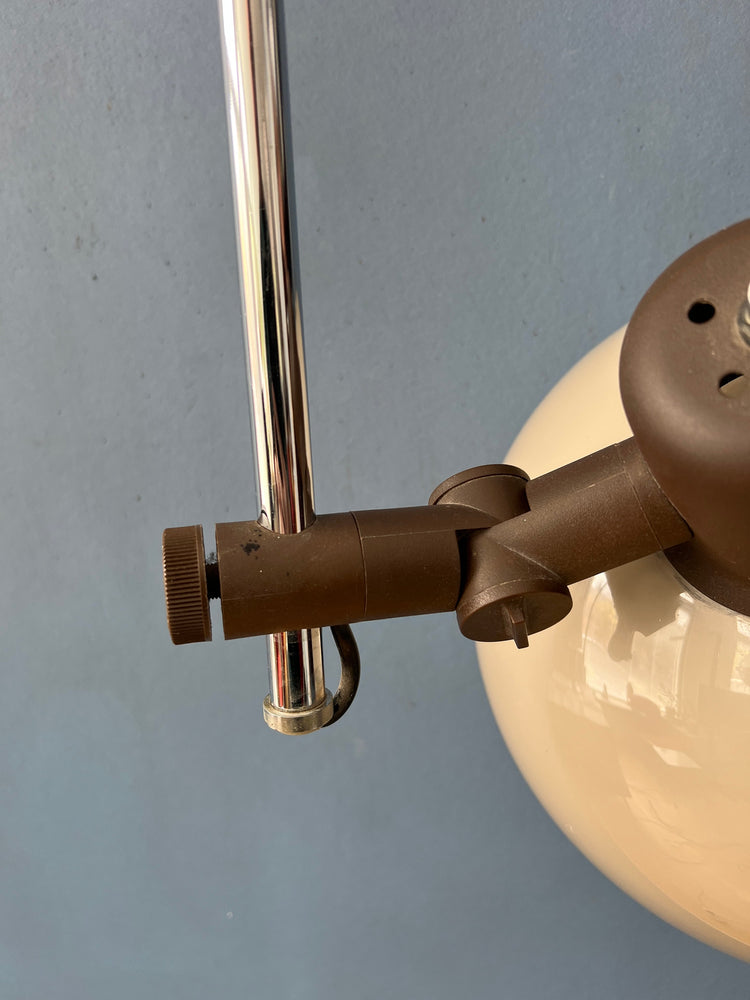 Mid Century Herda Mushroom Arc Wall Lamp - Space Age Light Fixture
