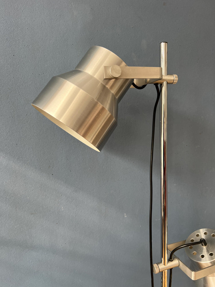 Vintage Silver Dijkstra Space Age Floor Lamp