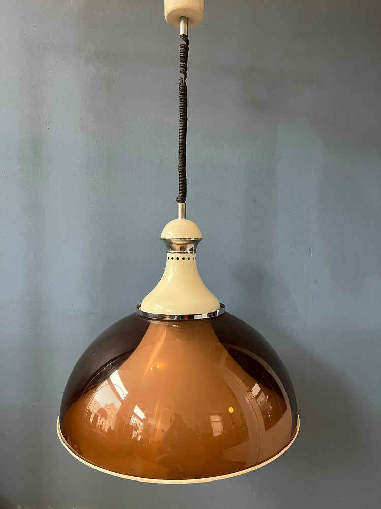 Big Mid Century Stilux Milano Space Age Pendant Lamp
