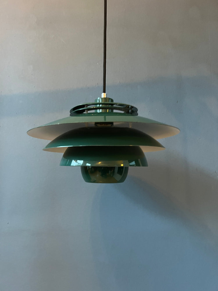 Green Danish Mid Century Style Pendant Lamp