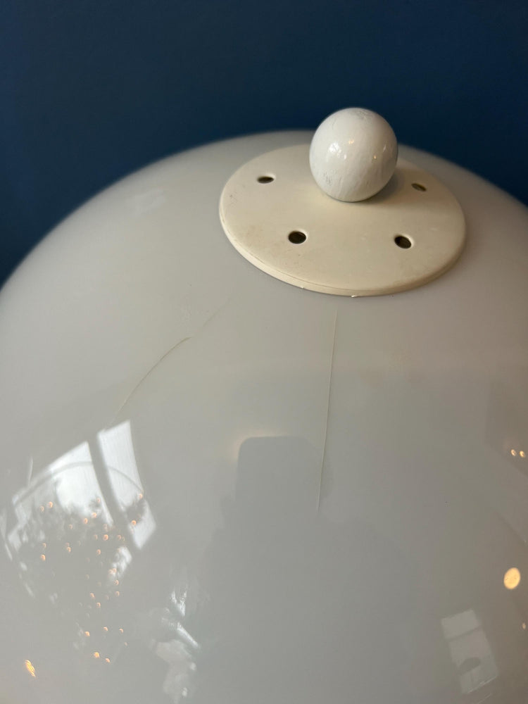 Vintage White Dijkstra Space Age Mushroom Table Lamp