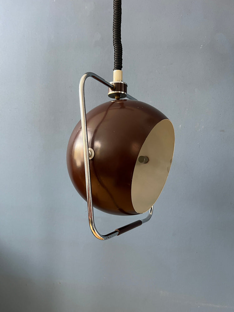 Brown GEPO Mid Century Eyeball Pendant Lamp