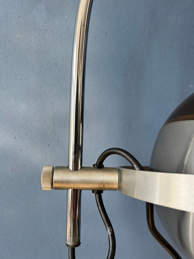 Vintage 70s Space Age Arc Wall Lamp 'Globe' by Dijkstra