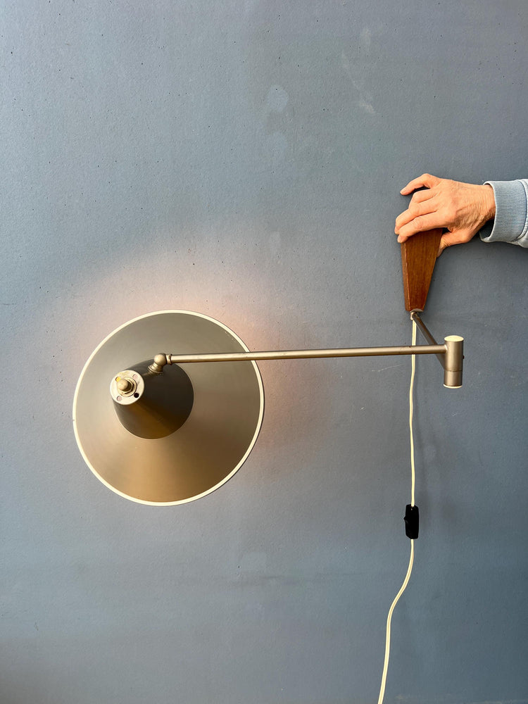Vintage Flexible Philips Swing Arm Swivel Wall Lamp