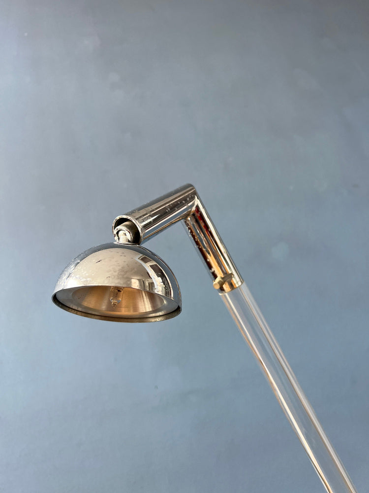 Postmodern 80s Translucent Plexiglass Table Lamp