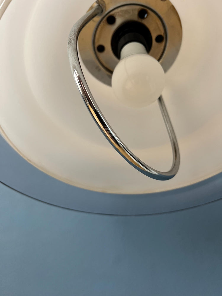 Mid Century Clear Acrylic Glass UFO Space Age Pendant Lamp