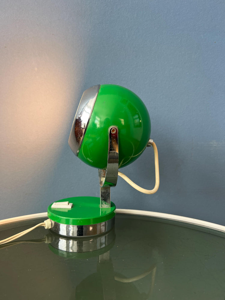 Vintage Green Space Age Eyeball Table Lamp