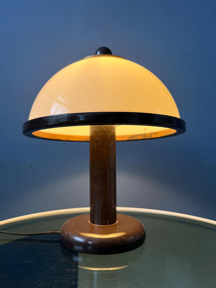 Small Steinhauer Wooden Mushroom Table Lamp