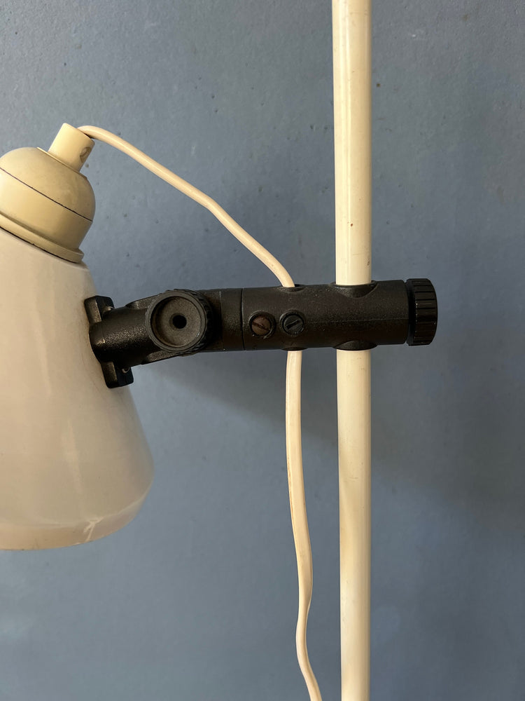 White Mid Century Space Age Woja Floor Lamp