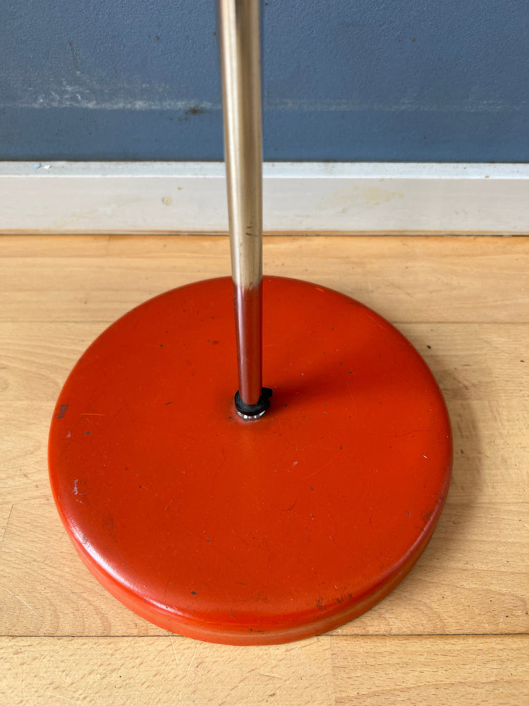 Vintage Red Floor Lamp - Eyeball - Space Age - Mid Century Standing Light