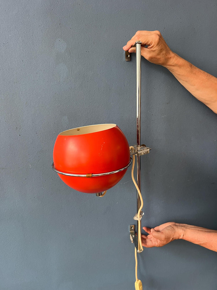 Orange GEPO Eyeball Wall Lamp - Space Age Wall Light