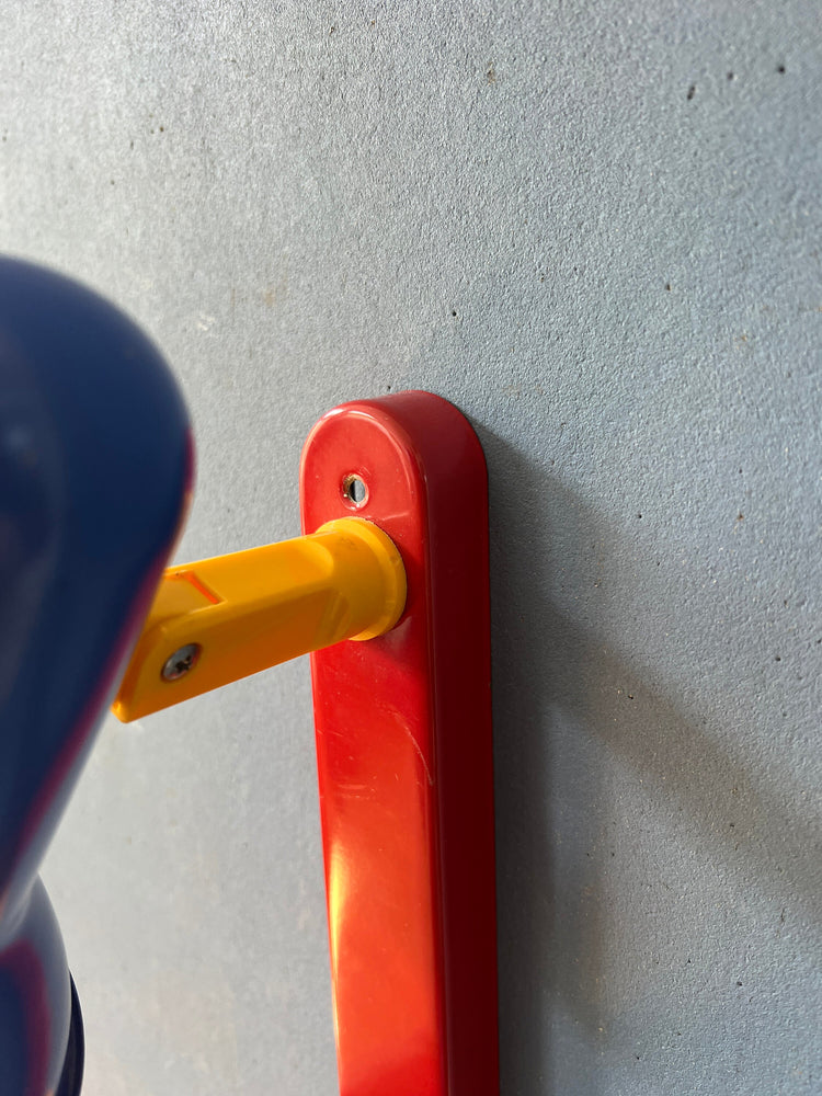 Space Age Ikea Memphis Style Wall Lamp - Blue, Red, Yellow Sconce