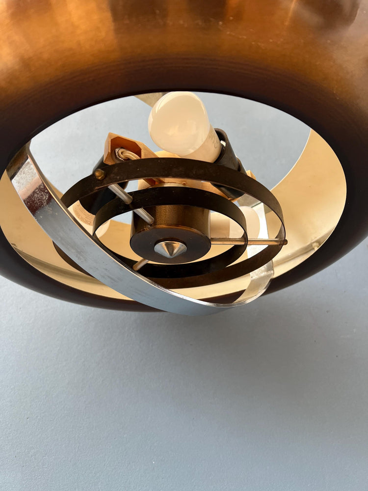 Vintage 'Copper' UFO Pendant Lamp