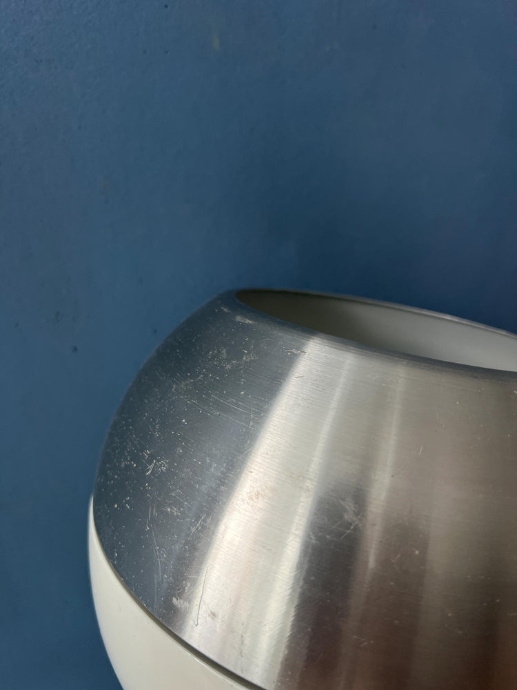 Extendable Dijkstra Mid Century White Globe Wall Lamp