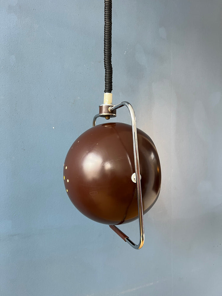 Brown GEPO Mid Century Eyeball Pendant Lamp