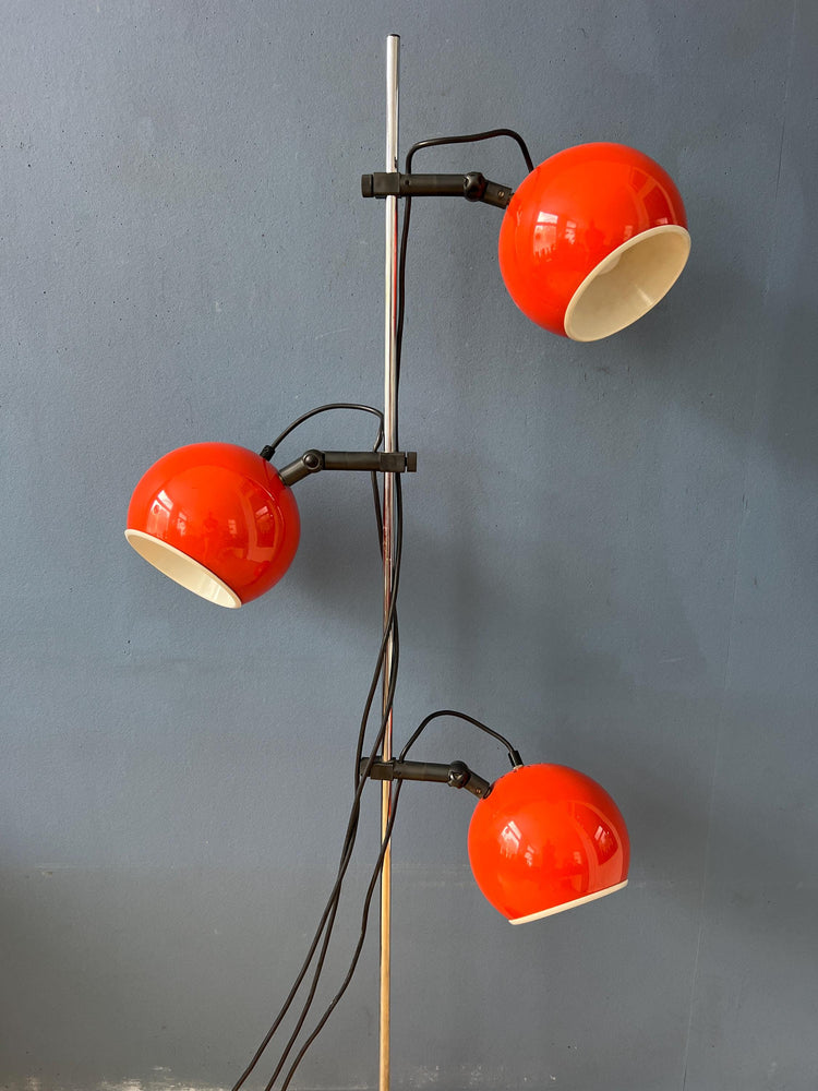 Orange - Red Space Age Eyeball Floor Lamp