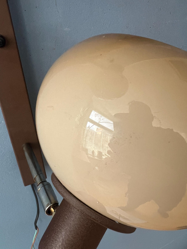 Vintage Mid Century Herda Mushroom Wall Lamp