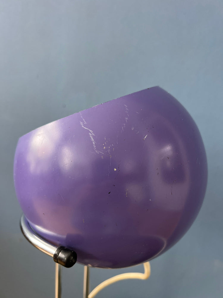 Purple Herda Space Age Eyeball Desk Lamp