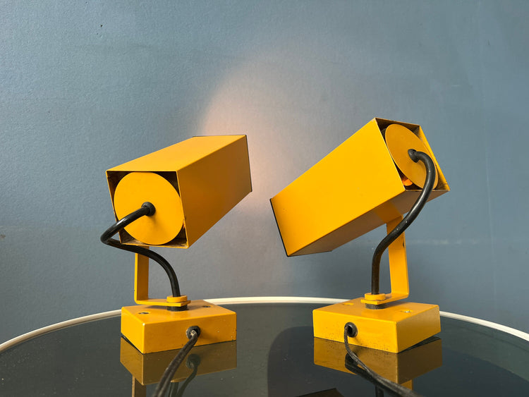 Red Space Age Eyeball Wall Lamps (or Desk Lamps)