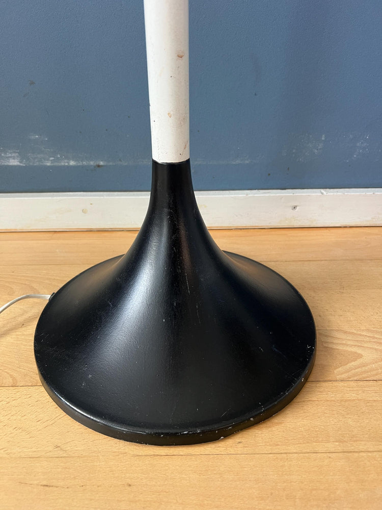 White Vintage Mid Century Guzzini Style Space Age Floor Lamp