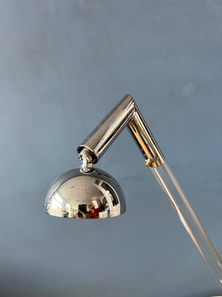 Postmodern 80s Translucent Plexiglass Table Lamp